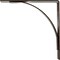 Ekena Millwork Morris Steel Bracket, Antiqued Brass 3"W x 16"D x 16"H BKTM03X16X16MOABS - alternate 2